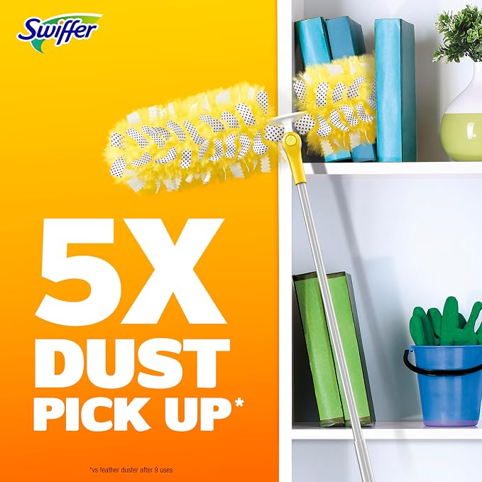Swiffer Duster Kit with 6 ft Super Extendable Handle, Heavy Duty Starter Kit - Image 9