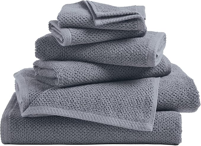 Great Bay Home 100% Cotton 6 Piece Towel Set by GreatBayHome