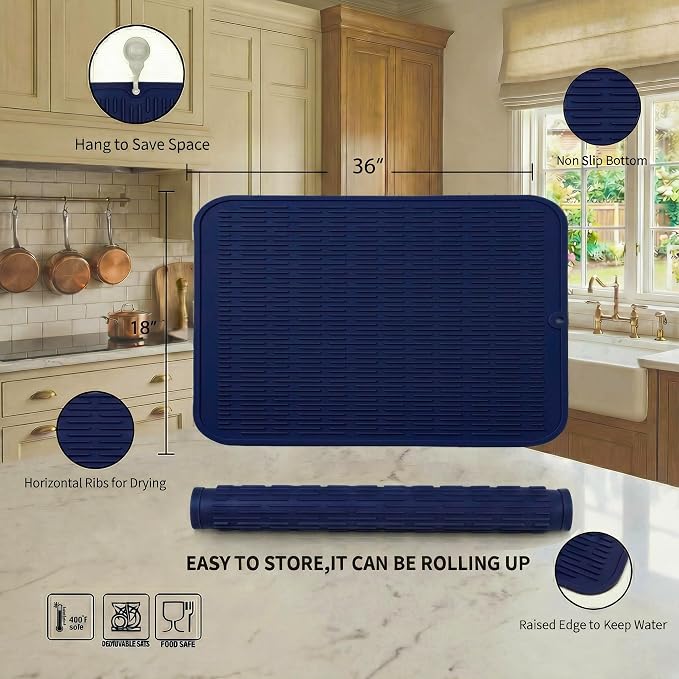 MicoYang Silicone Dish Drying Mat - Image 2