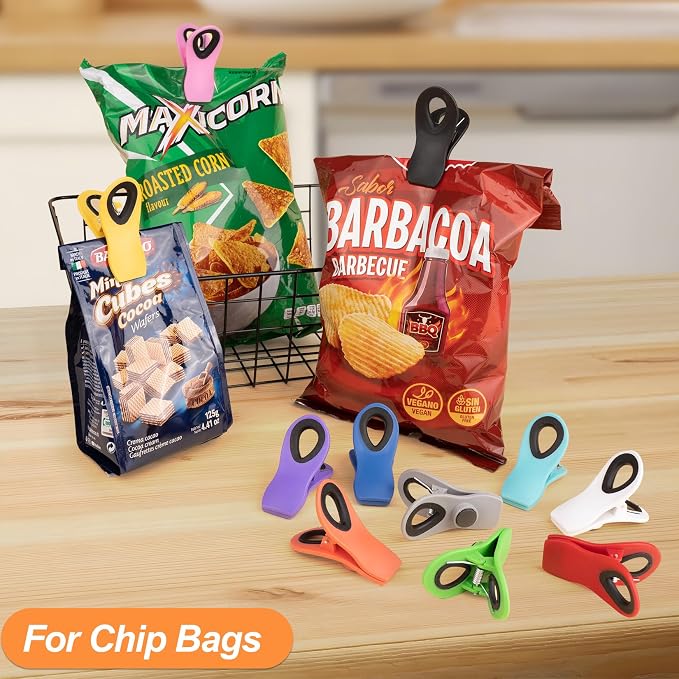 JETMORE 12 Pack Chip Clips Bag Clips Food Clip - Image 2