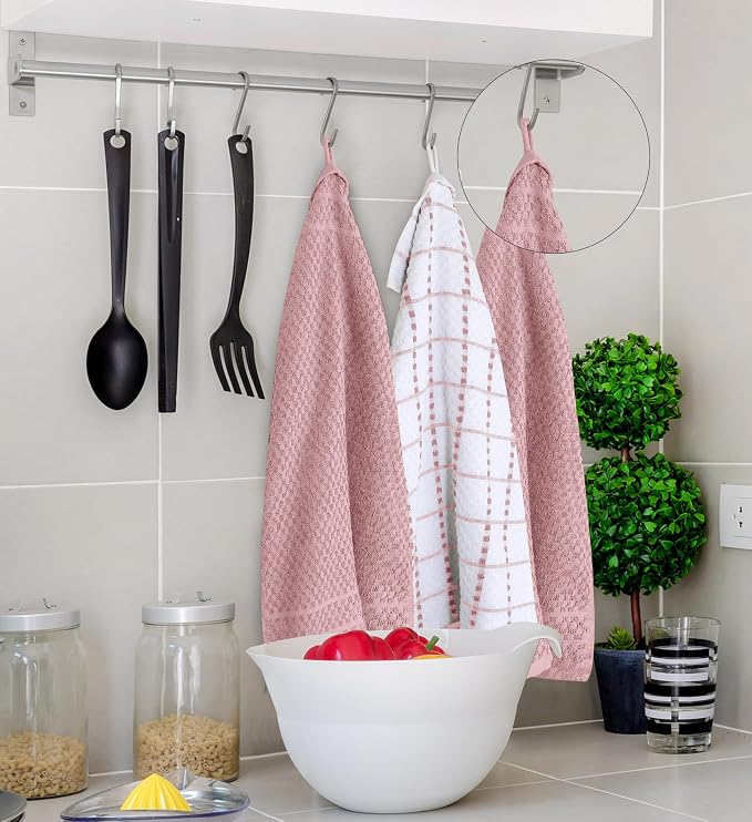 Utopia Towels Kitchen Towels 12 Pack 15x25 Inch Ring Spun Cotton Pink | Super - Image 7