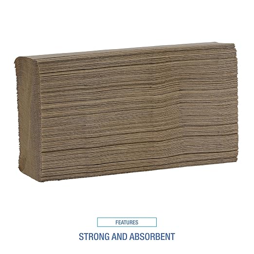 Boardwalk Multifold Disposable Bathroom Paper Hand Towels, 9 x 9.45, 250 - Image 4