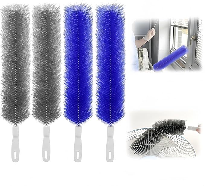 Bendable Microfiber Head, 2026 Fan Cleaner Brush Reusable Dust Remover Washable by TAIRUNF