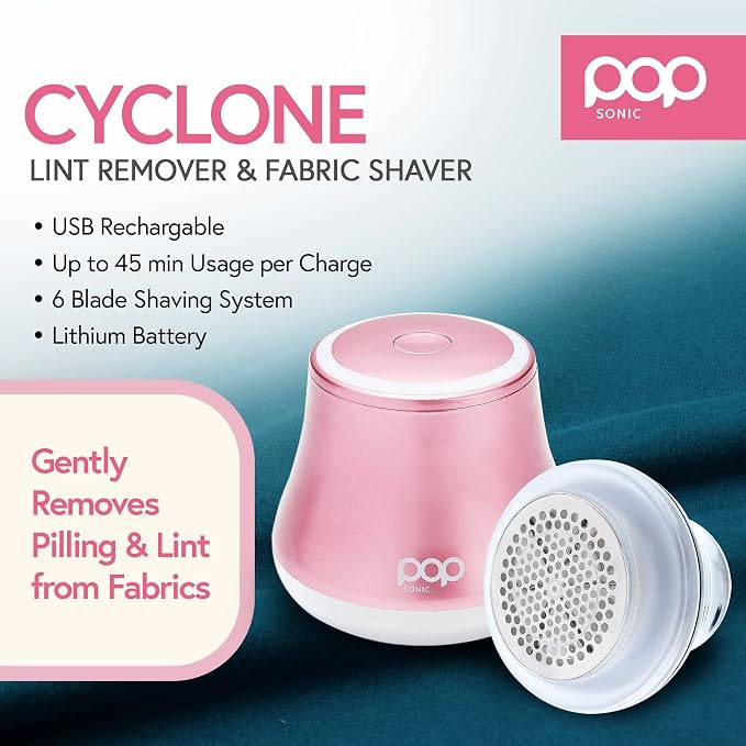 Fabric Shaver, Lint Remover Electric – Rechargeable, 6 Blade System, Fabric - Image 3