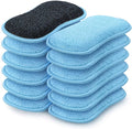 HOMEXCEL Dish Sponge 12 PK, Microfiber Kitchen Sponges by HOMEXCEL