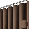 Dynamene Stall Waffle Shower Curtain 256 GSM Heavy Fabric 60x72 Brown by Dynamene