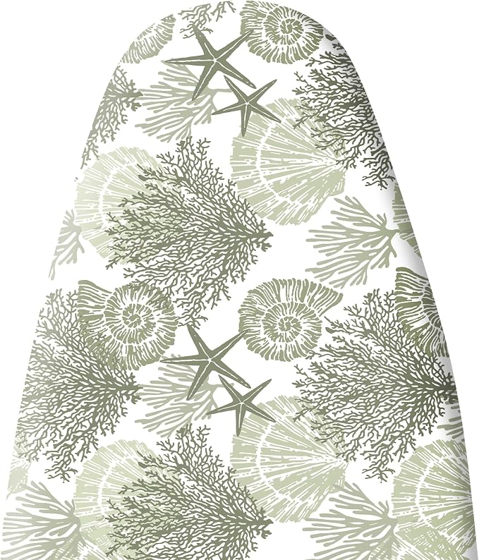 Extra Thick Ironing Board Cover and Pad, Coastal Summer Beach Coral Starfish - Image 6