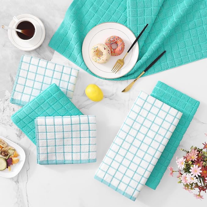 Homaxy Large Premium Cotton Kitchen Towels 16"x 28", 4 Pack - Image 2