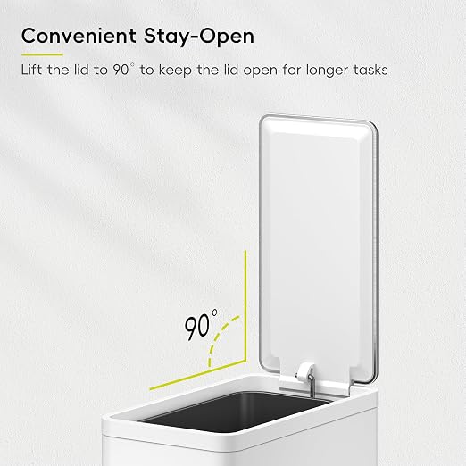 EKO Slim Small Bathroom Trash Can - Image 8