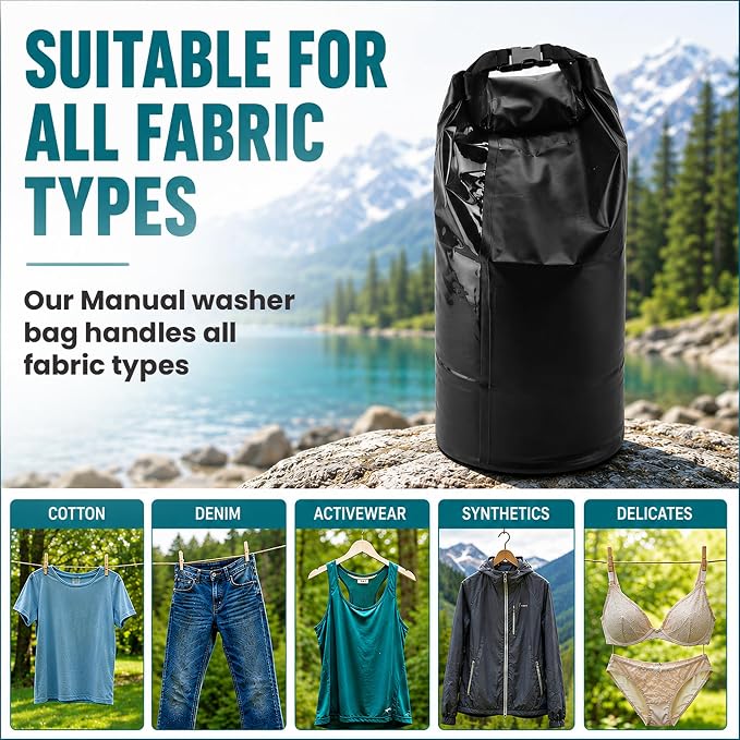 Travel Washing Machine & Retractable Clothesline - Image 9