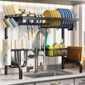 Over The Sink Dish Drying Rack, Adjustable 25.5-33.5 in, Snap-On Design by SAYZH
