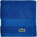Lacoste Heritage 100% Supima Cotton Wash Cloth 13" x 13", Surf Blue | Highly by Unknown