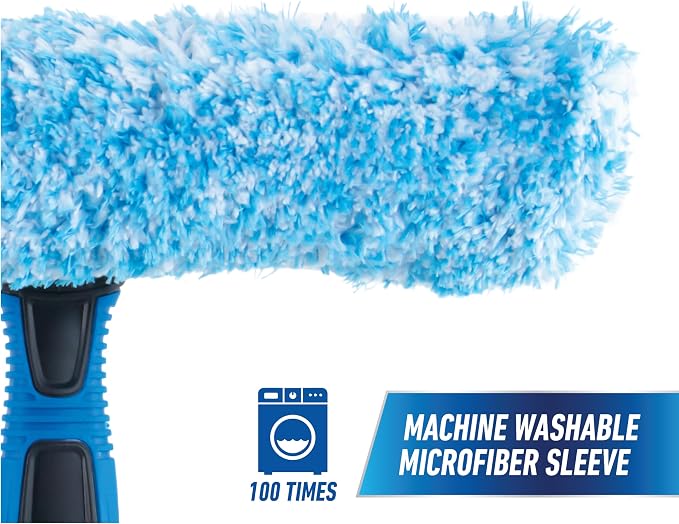 Unger Professional Connect & Clean 2-in-1 Squeegee & Scrubber, 10” Window - Image 5