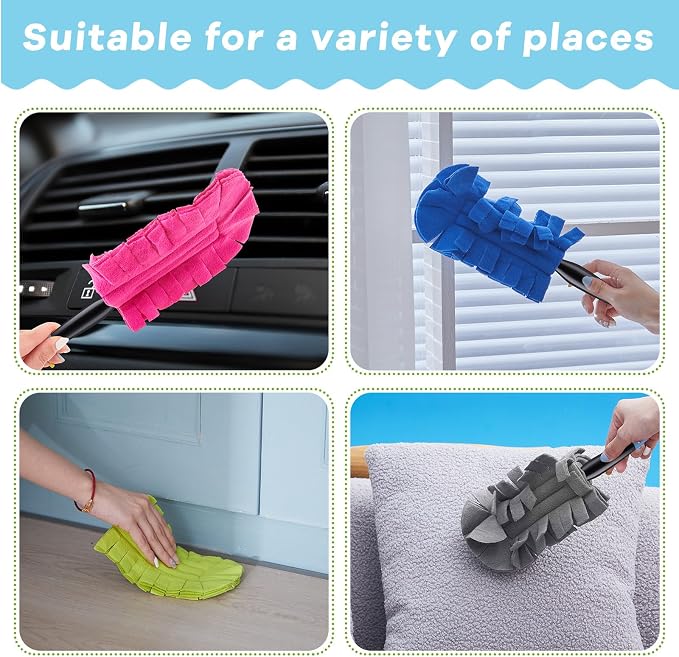 Zubebe 12 Pcs Reusable Duster Refills Fleece - Image 4