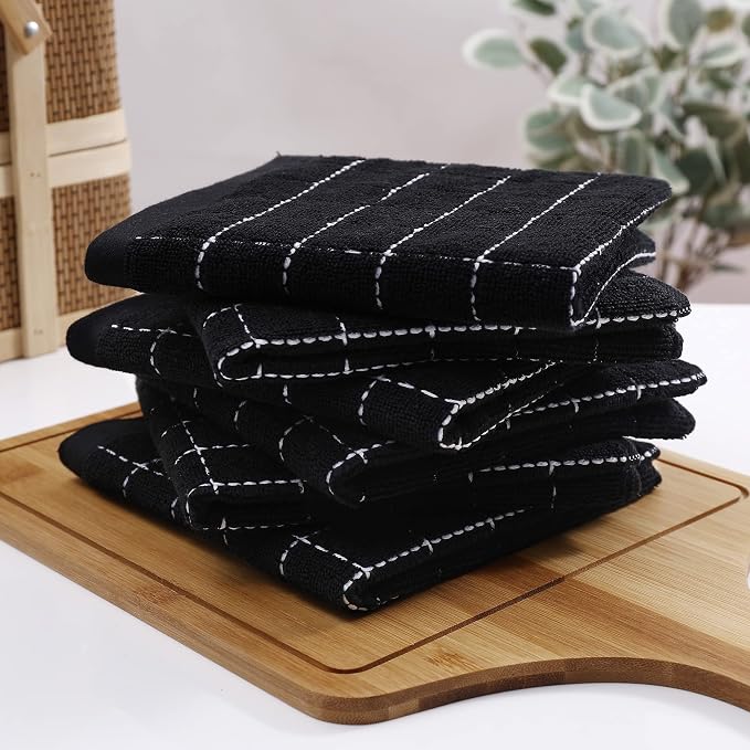 Homaxy 100% Cotton Terry Kitchen Dish Cloths, 6 Pack - Image 8