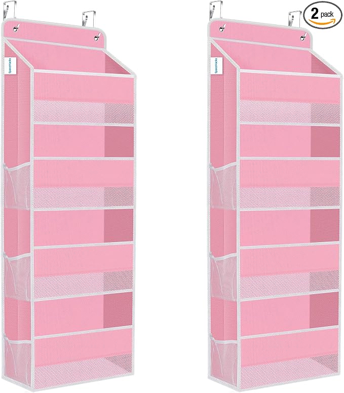 2 Pcs Over The Door Organizer Large Capacity Hanging Storage Room Organizer by SpaceHacks