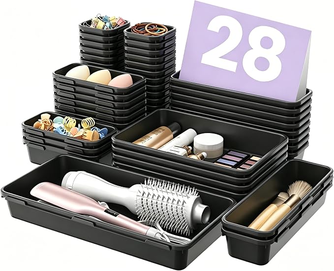 A-LuGei 【Military Grade】 Drawer Organizer, 【】 Makeup organizer by A-LUGEI