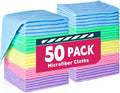 TEAWOO Microfiber Cleaning Cloths-50 Pack, Microfiber Towels Bulk | Cleaning by TEAWOO