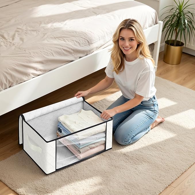 35L Closet Organizers, Foldable Under Bed Storage Containers | Storage Bags - Image 5