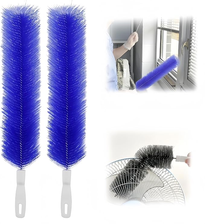 Bendable Microfiber Head, 2026 Fan Cleaner Brush Reusable Dust Remover Washable by TAIRUNF