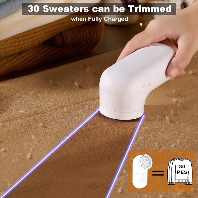 Fabric Shaver, USB Rechargeable Lint Remover - Image 4