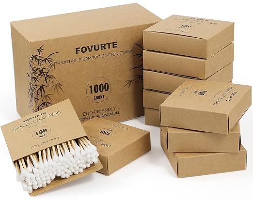 Bamboo Cotton Swabs 1000 Count by Unknown