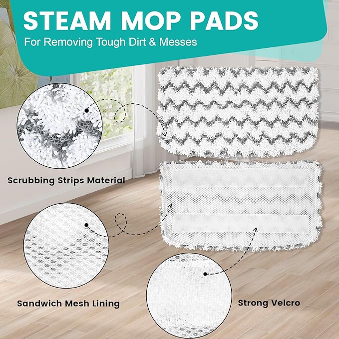 18 Pack Steam Mop Replacement Pads Compatible - Image 3
