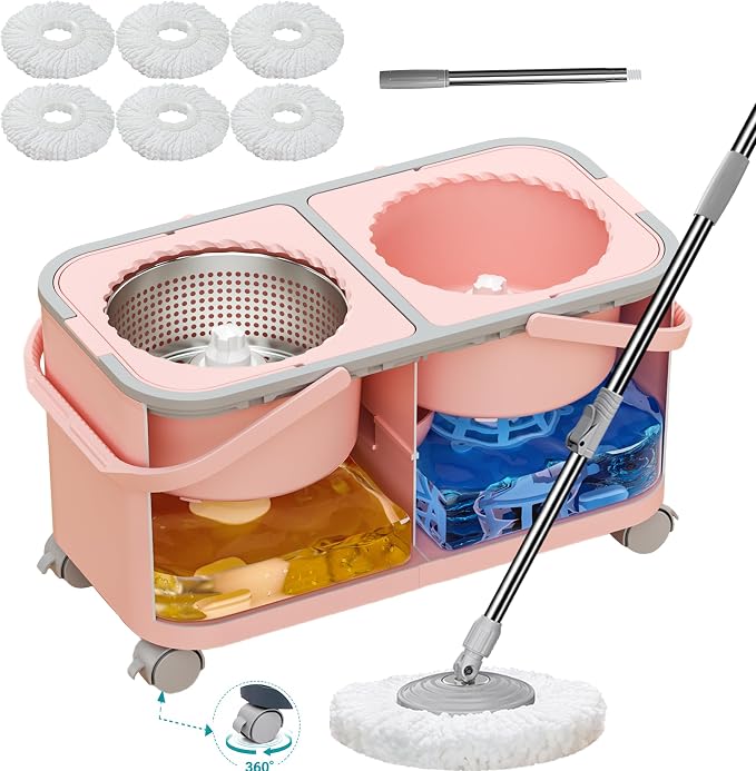 Easy-Rinse Mop Bucket Gen 2, Clean/Dirty Water Separation by Wodemom