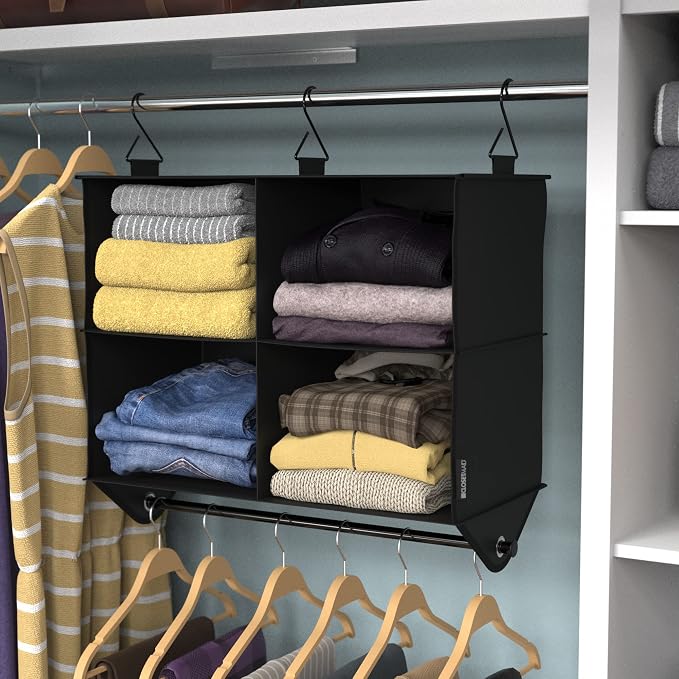 ClosetMaid 4-Shelf Fabric Hanging Closet Organizer - Image 3
