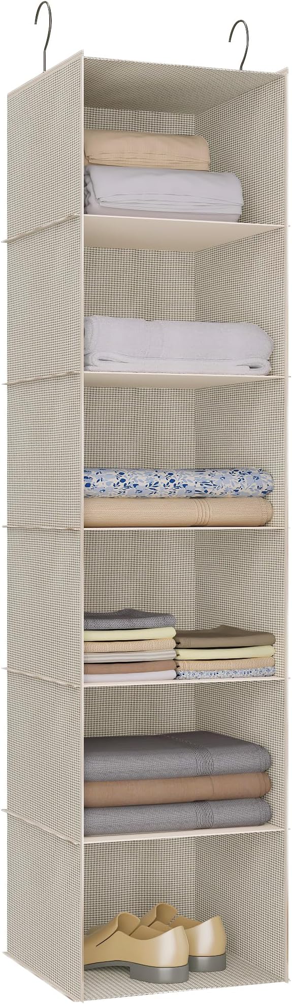 Hanging Closet Organizer 6-Tier, Oxford Wardrobe Storage, shoes & accessories; by DonYeco