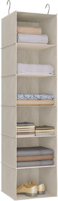 Hanging Closet Organizer 6-Tier, Oxford Wardrobe Storage, shoes & accessories; by DonYeco