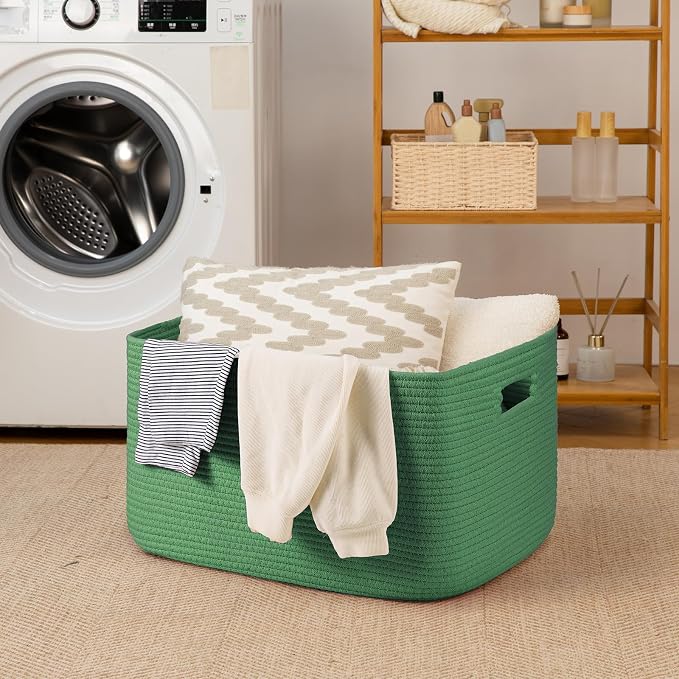 OIAHOMY 75L Large Blanket Basket Woven Storage Basket - Image 7