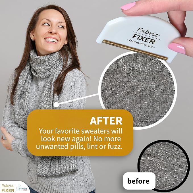 Cashmere & Multi-Fabric Sweater Comb & Pill Remover - Image 3