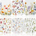 Reusable Kitchen Cloths Cotton Towel, 6 Pack, Wildflowers by Noveread