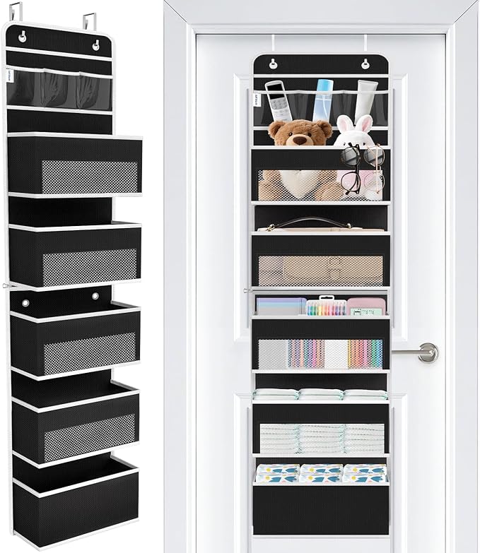 Over The Door Organizer Storage Large Capacity Hanging Bedroom Storage | 6 by WiseLife