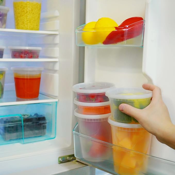 TashiBox 24 Sets 32 oz Plastic Deli Containers - Image 6