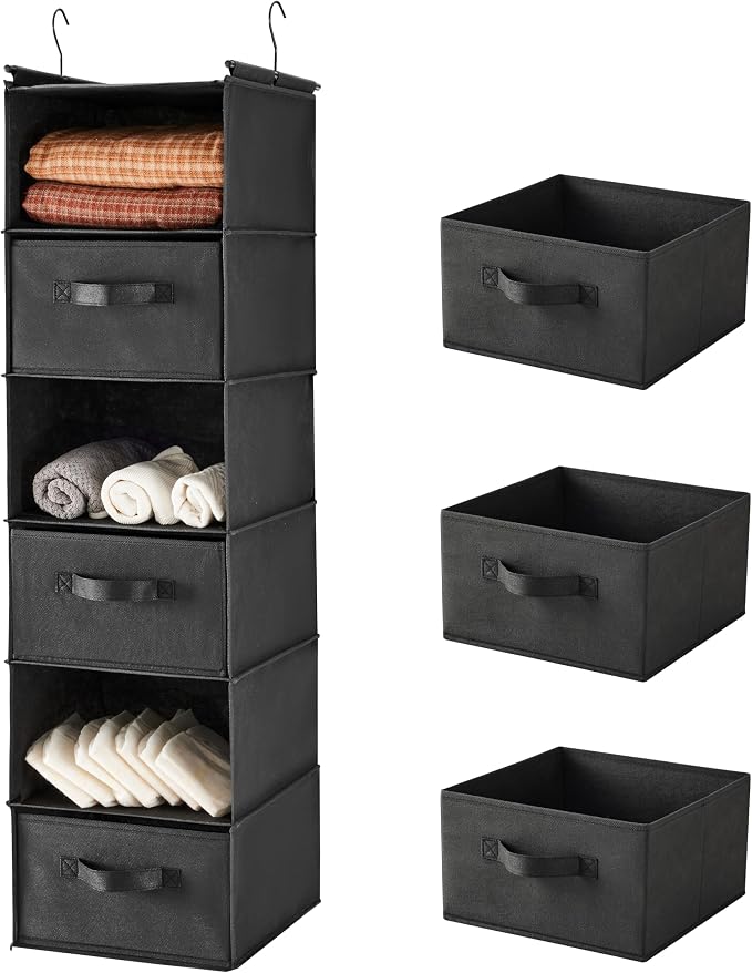MAX Houser 6 Tier Foldable Hanging Closet Organizer by MAXHouser