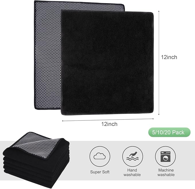 SINLAND Dish Cloth for Washing Dishes Kitchen Washcloth Cleaning Cloth - Image 2