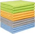 AIDEA Microfiber Cleaning Cloth 12 Pack, Microfiber Towels by AIDEAHOME