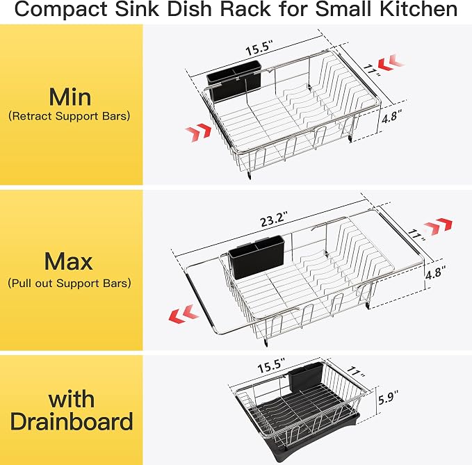 JASIWAY in Sink Dish Drying Rack - Image 6