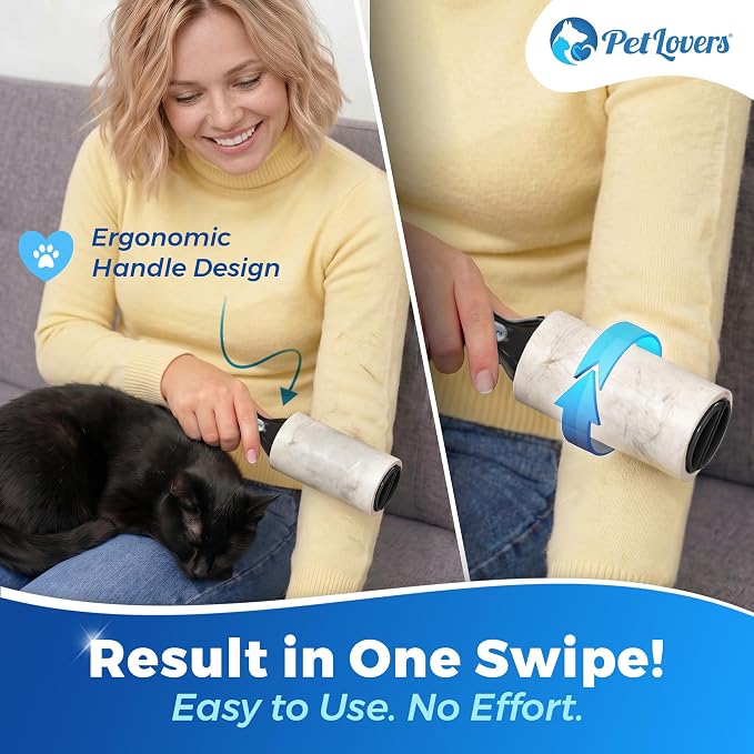 PetLovers Extra Sticky Lint Roller Mega Value Set 500 Sheets - Image 2