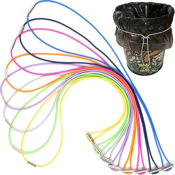 Garbage Can Bands 8 Pcs Trash Can Bands Adjustable Large Rubber Bands | Fits - Image 2