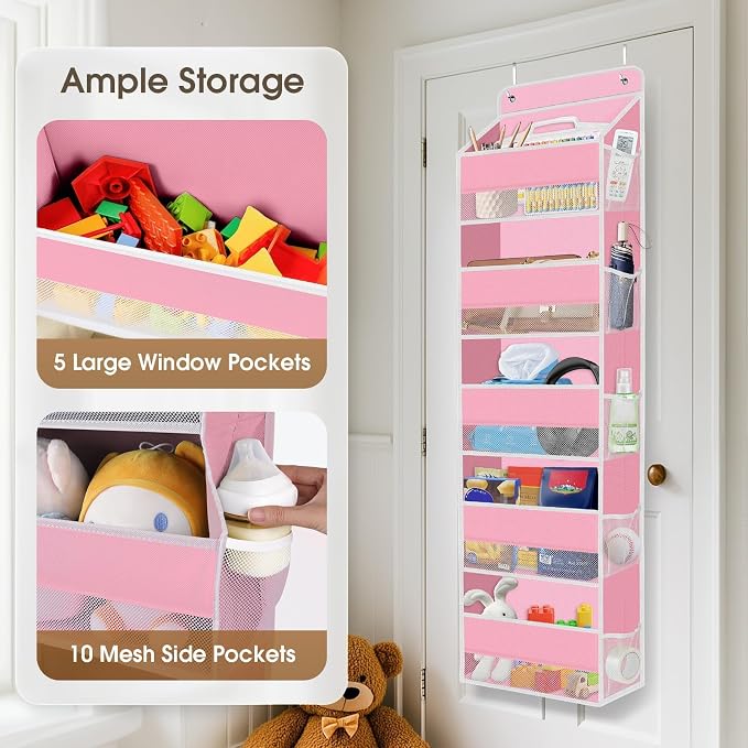 1Pack Over The Door Organizer Large Capacity Hanging Storage Room Organizer - Image 4