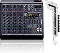 8 Channel Audio Mixer, 99 DSP Sound Board Console with 48V Phantom Power, Professional DJ Mixer for Podcasting, Streaming, Studio Recording (SMX8)