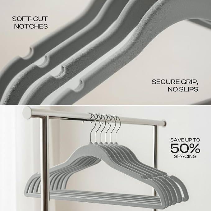 Utopia Home Velvet Hangers 20 Pack - Image 3