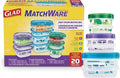 Glad GladWare MatchWare Food Storage Containers, 20 Piece Variety Pack | by GladTrashFoodStorage
