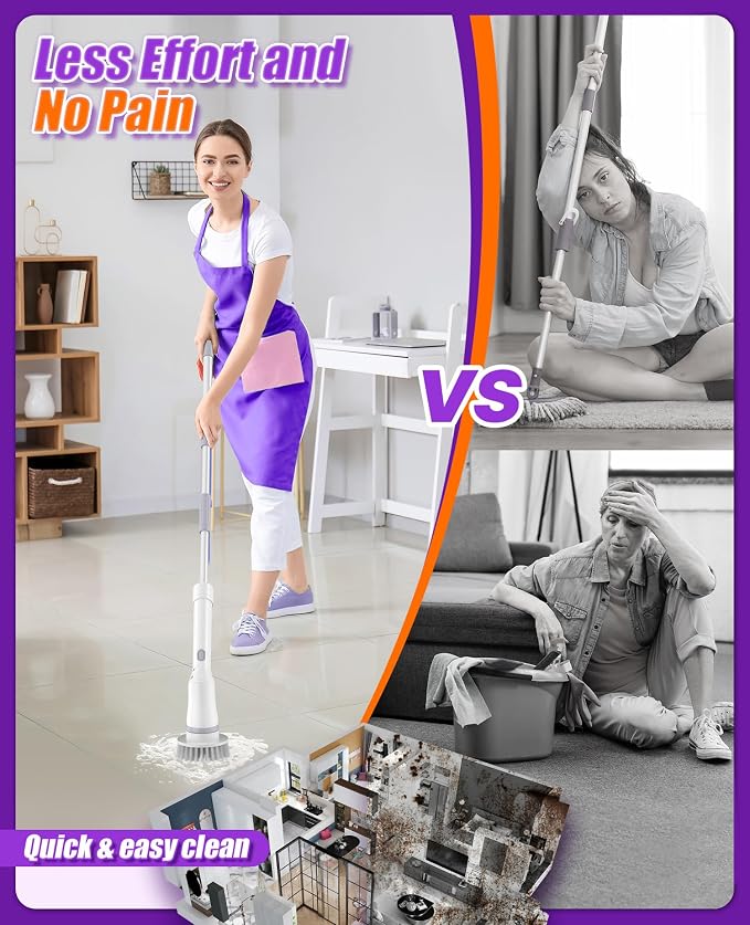 6-in-1 Cordless Electric Spin Scrubber - Image 3