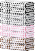 Kitinjoy Cotton 8 Pack Terry Kitchen Towels, Mix Color by Kitinjoy