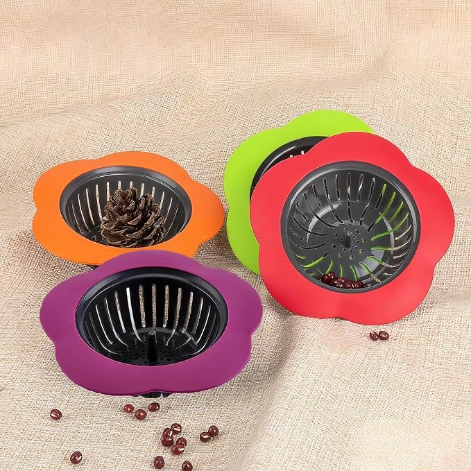 Silicone Sink Drain Strainer, 4 Pack - Image 5