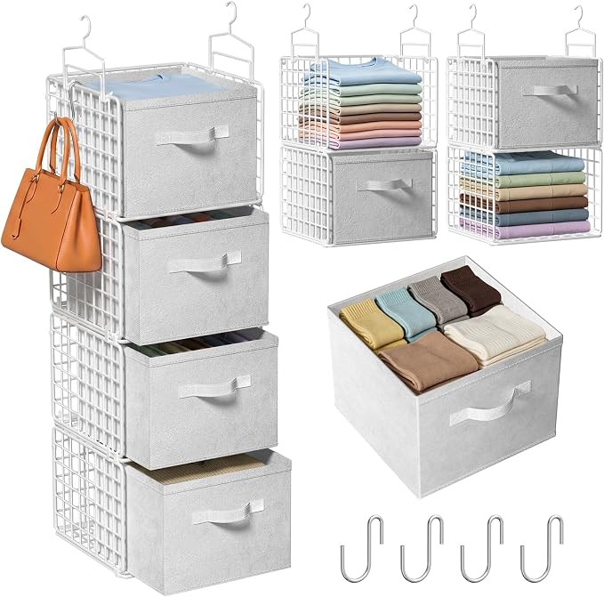 4 Tier Hanging Closet Organizer by Orapoke